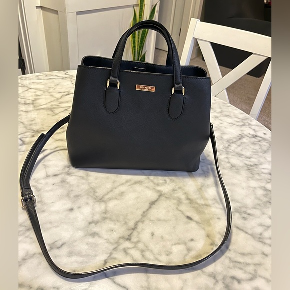 AUTHENTIC Kate Spade Laurel Way Evangelie black purse handbag in great condition - Picture 1 of 16